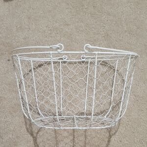 White Wire Basket